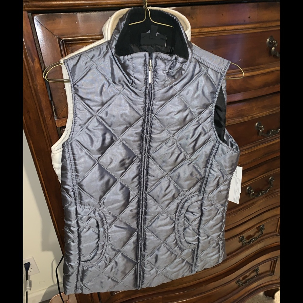 Two Jane Ashley vests